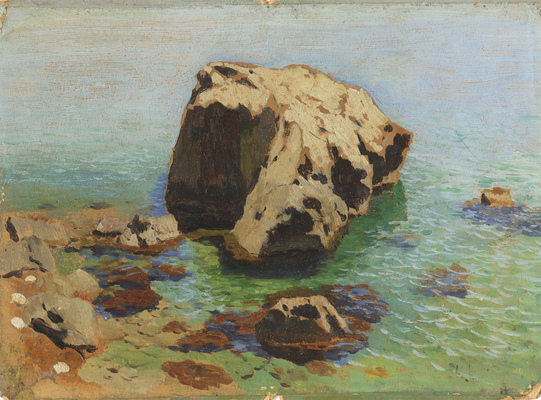 Левитан Исаак Ильич. Берег моря. Камень